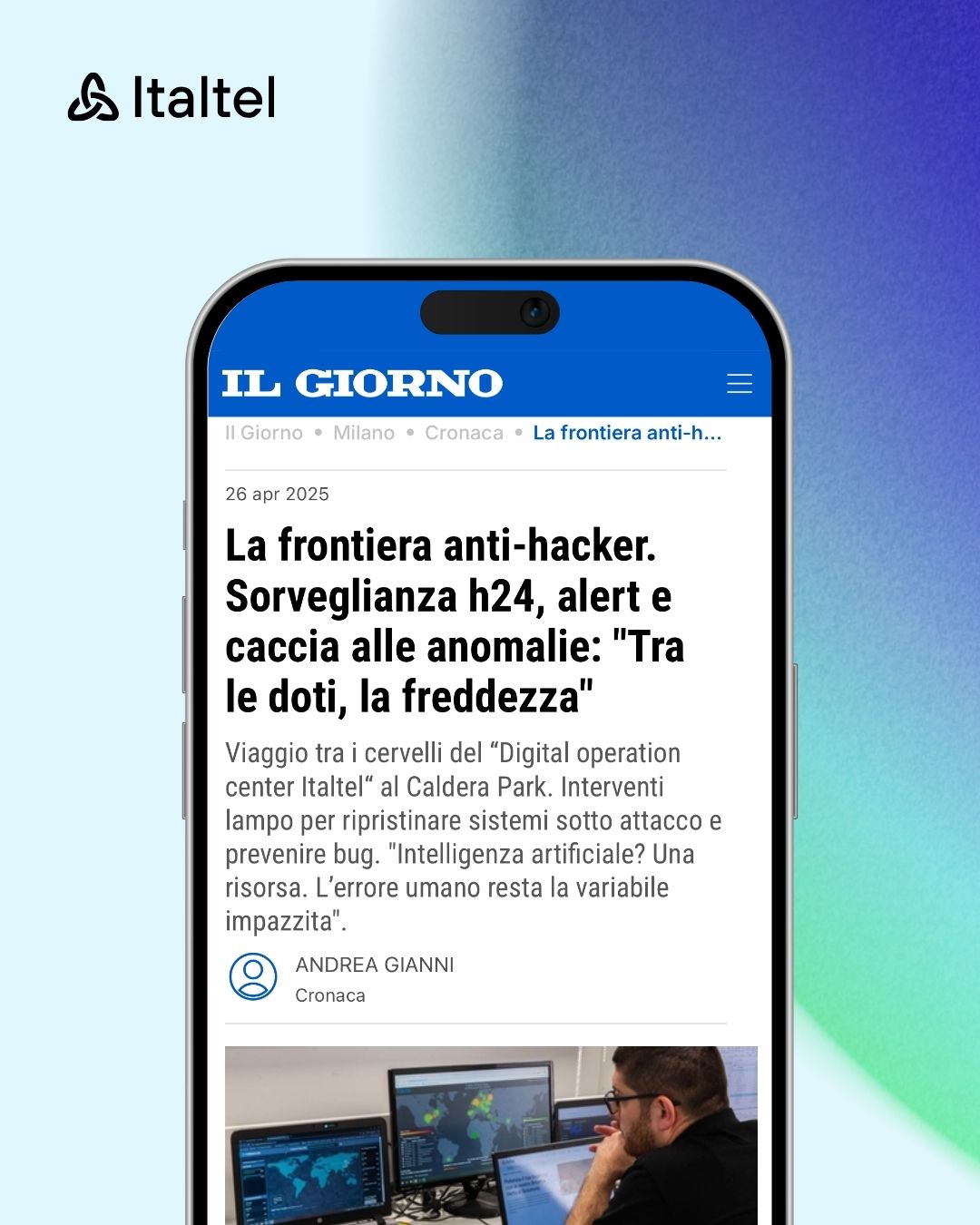 Il giorno - Dicono di noi Italtel