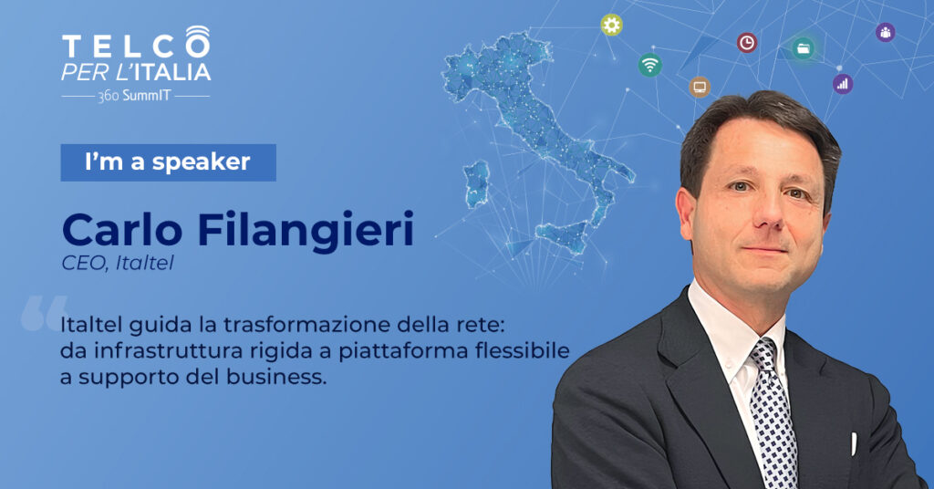 Telco per l'Italia 202506-card-Italtel Carlo Filangieri I'm a speaker