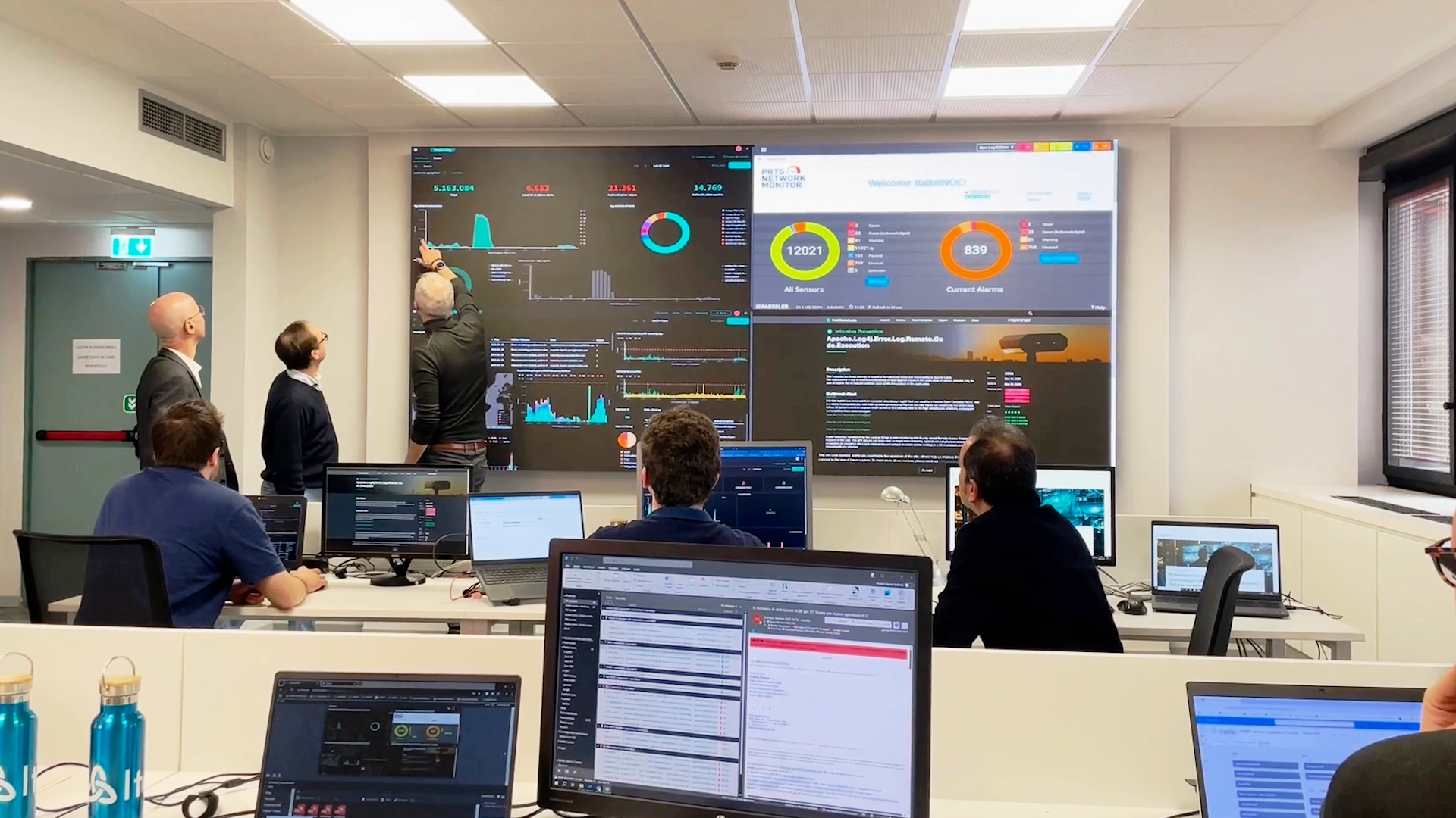 Paolo Allegra at NOC SOC Italtel