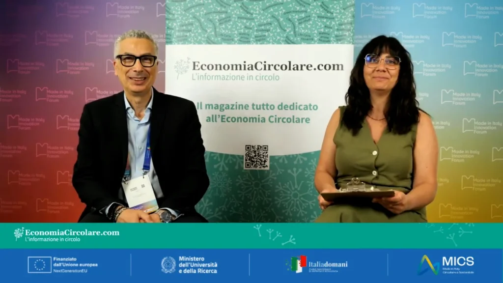 NIno albanese intervistato da economia circolare al MICS