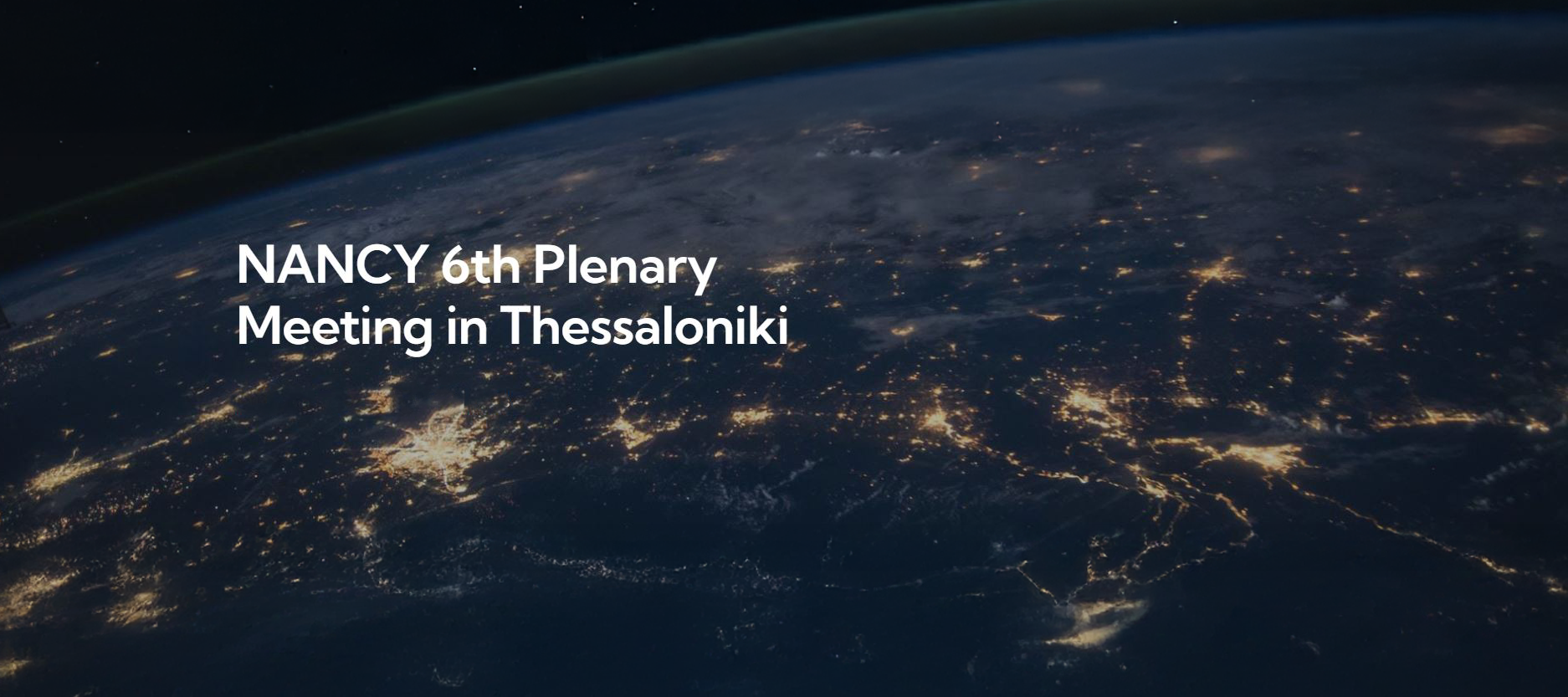 world from space with "nancy 6th plenary meeting in thessaloniki"